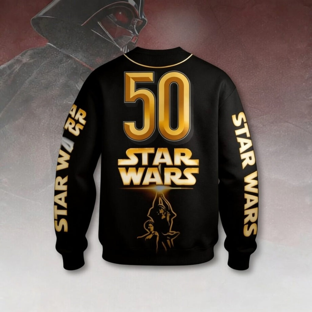 Personalized Star Wars 50th Anniversary All Over Shirt Gift for Movie Fans