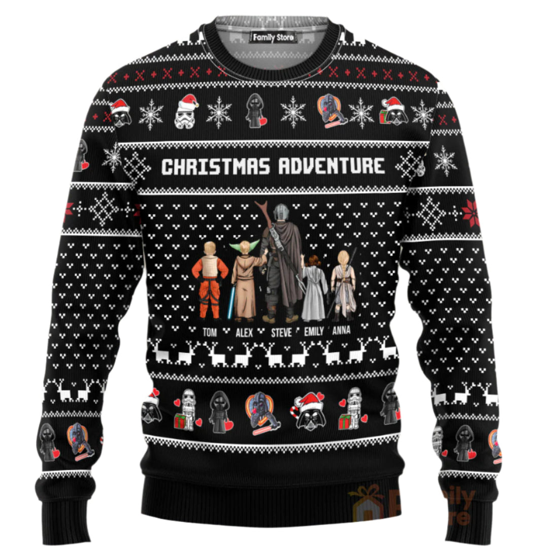 Personalized Ugly Christmas Sweater Gift for Dad, Grandpa, Husband