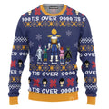 Personalized DragonDad Ugly Sweater Gift for Dad, Grandpa | Custom Name Holiday Apparel