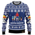 Personalized Family Christmas Ugly Sweater with Cartoon Characters