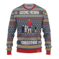 Personalized Ugly Christmas Sweater with Pirate Adventure for Dad