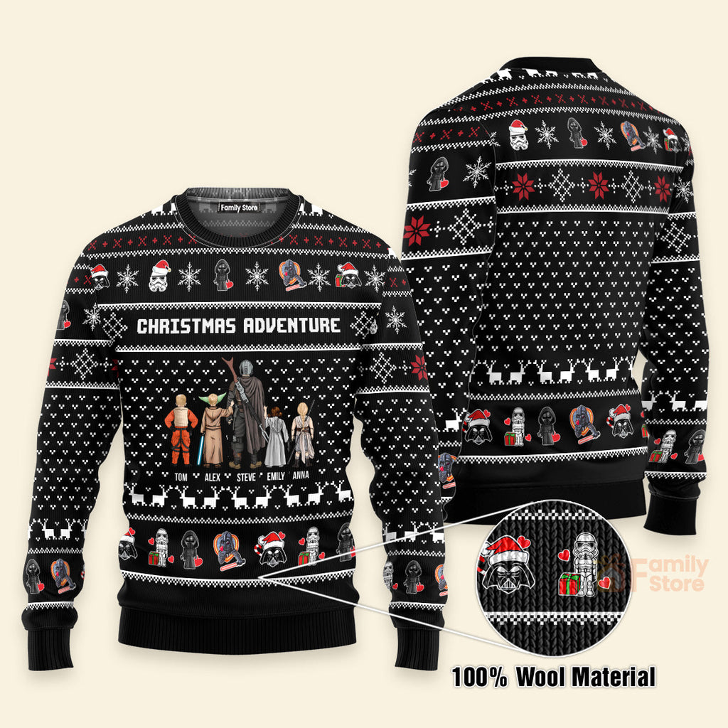 Personalized Ugly Christmas Sweater Gift for Dad, Grandpa, Husband