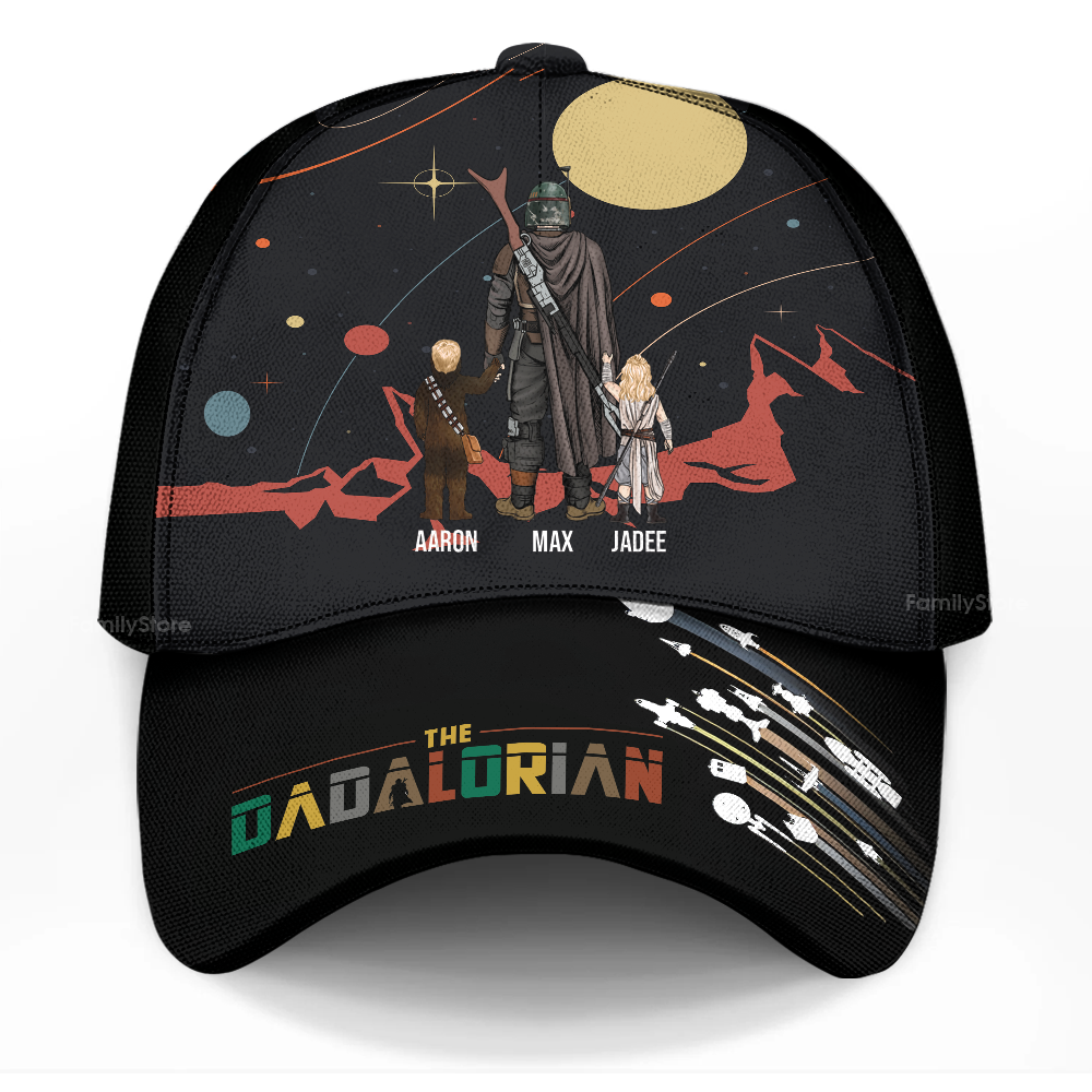 Personalized Dadalorian Classic Cap Custom Name Gift for Dad
