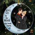 Personalized Acrylic Ornament Wizard and Witch Gift for Couples