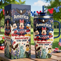 Personalized 250th Anniversary America Tumbler Gift for Patriots