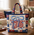Personalized Quilted Tote Bag 250 Years America Design Gift for Her