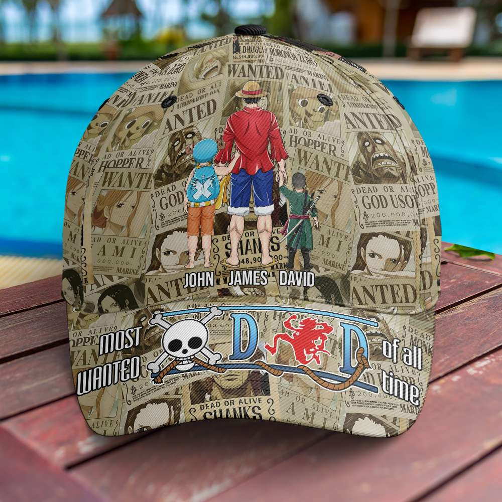 Personalized Pirate Adventure Classic Cap Gift for Dad - Anime Style