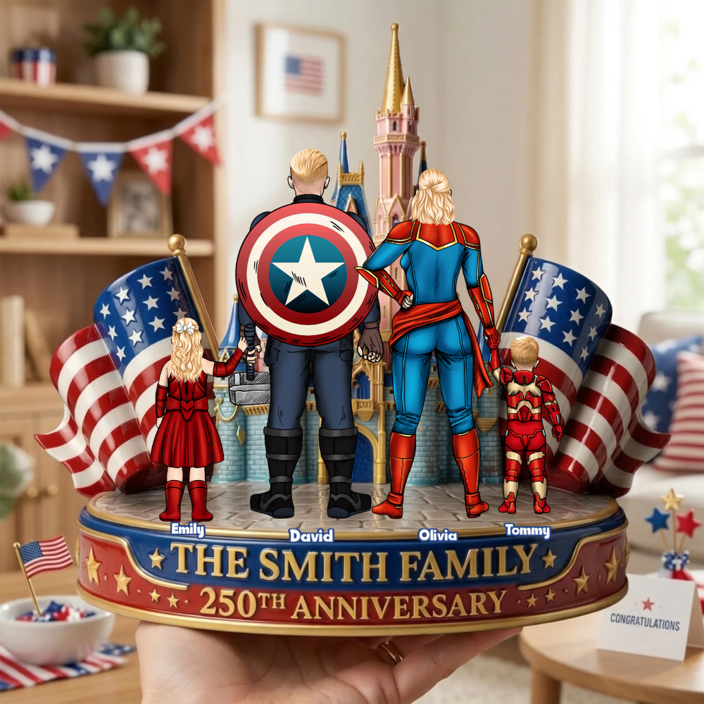 Personalized Acrylic 250th Anniversary Plaque for Family