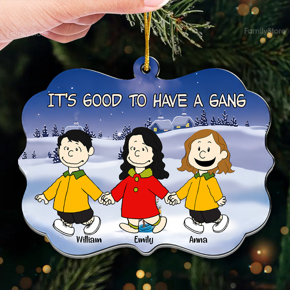 Personalized Acrylic Ornament Peanuts Friendship Holiday Gift