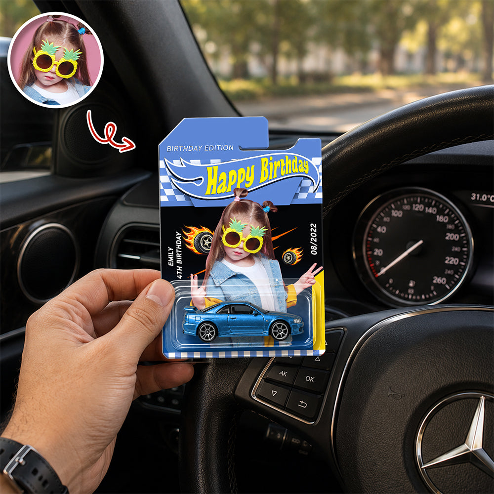 Personalized Hot Wheels Photo Car Gift Custom for Kids HN590 - Hot Wheels GradoCreations