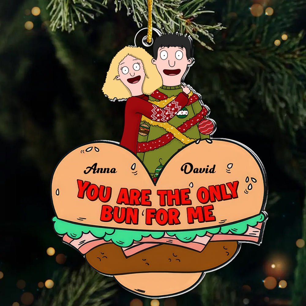 Personalized Acrylic Ornament You Are The Only Bun For Me Gift for Couples