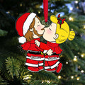 Personalized Acrylic Christmas Ornament for Couples - Puppy Love Gift
