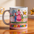 Personalized Mug for Mom with Kids Design - Super Mom Gift