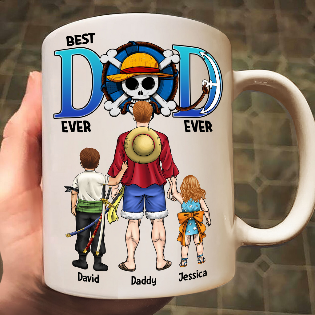 Personalized Best Dad Ever Mug Custom Name for Father