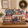 Personalized 250th Anniversary Wooden Plaque USA Gift for Family
