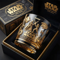 Personalized Star Wars 50th Anniversary Whiskey Glass Gift for Movie Fans