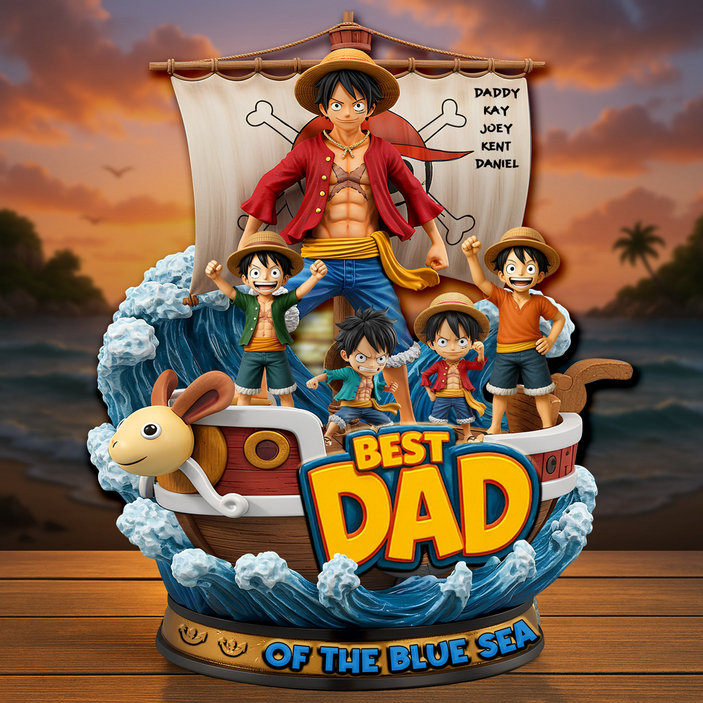 Personalized Acrylic Plaque Best Pirate Dad Gift for Father