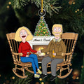 Personalized Acrylic Christmas Ornament for Couples with Custom Names