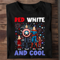 Personalized Super Hero T-Shirt with 4th of July Design - Patriotic Family Gift Cotton Apparel GradoCreations