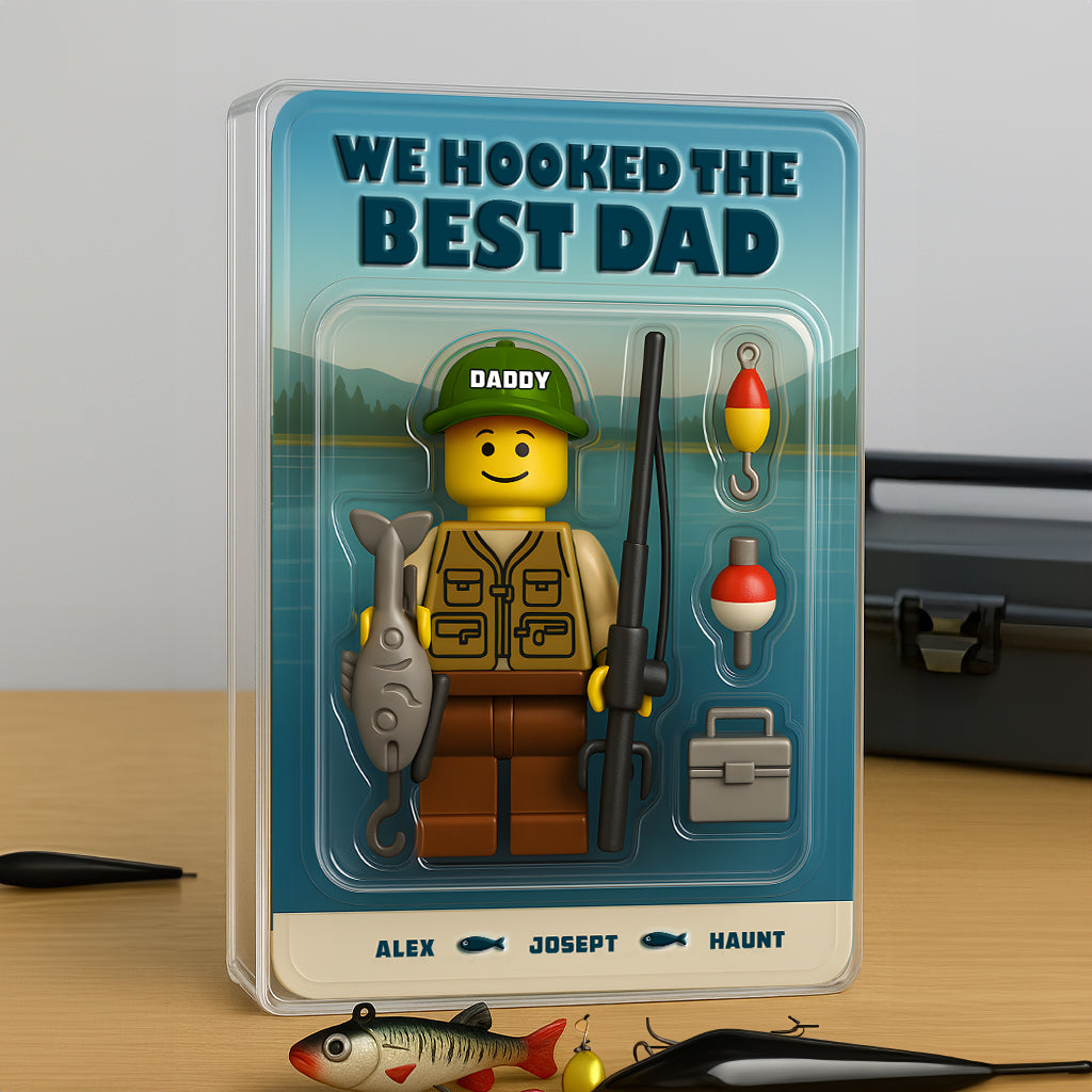 Personalized Fishing Dad Acrylic Plaque Custom Gift