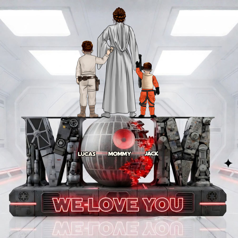 Personalized Acrylic Plaque 'We Love You' Unique Gift for Mom Acrylic Plaque GradoCreations