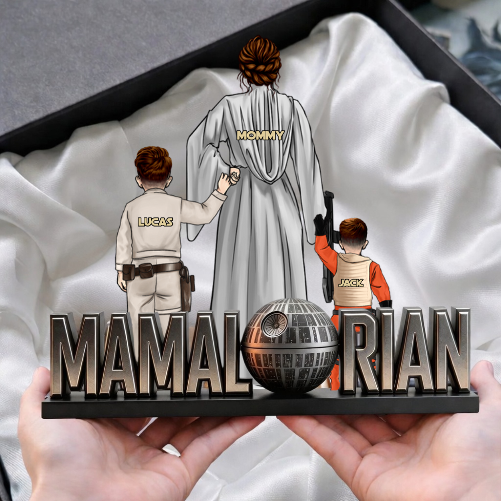 Personalized Mamalorian Acrylic Plaque Custom Gift for Mom Acrylic Plaque GradoCreations