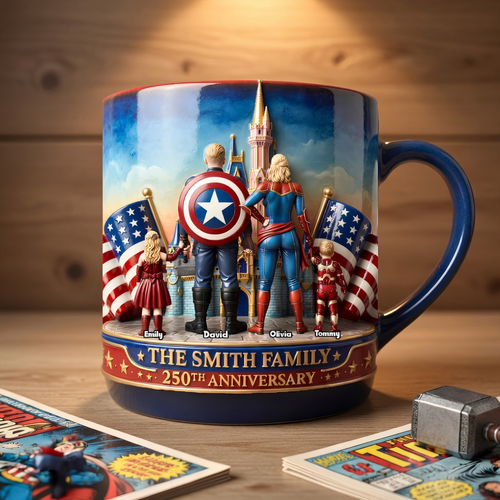Personalized 250th Anniversary Accent Mug Gift for Family Mug GradoCreations
