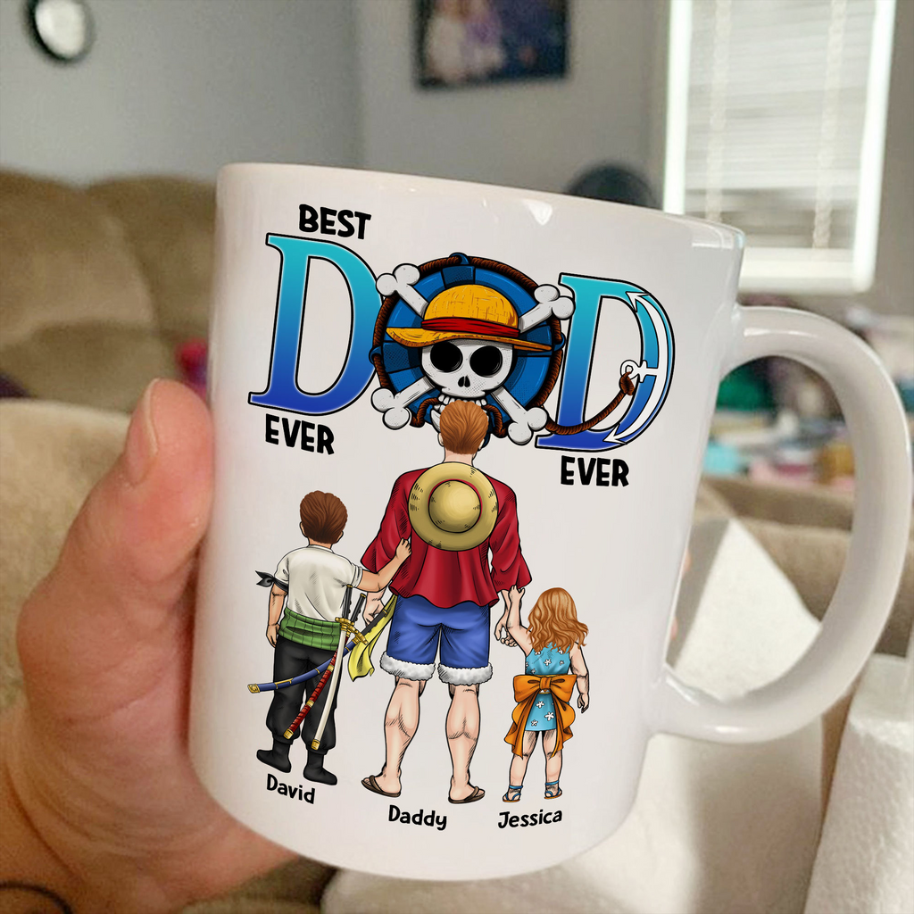 Personalized Best Dad Ever Mug Custom Name for Father