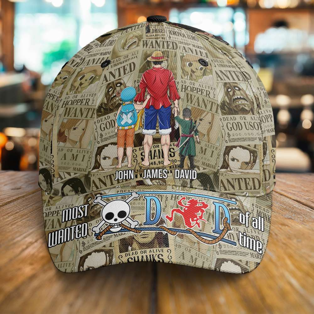 Personalized Pirate Adventure Classic Cap Gift for Dad - Anime Style