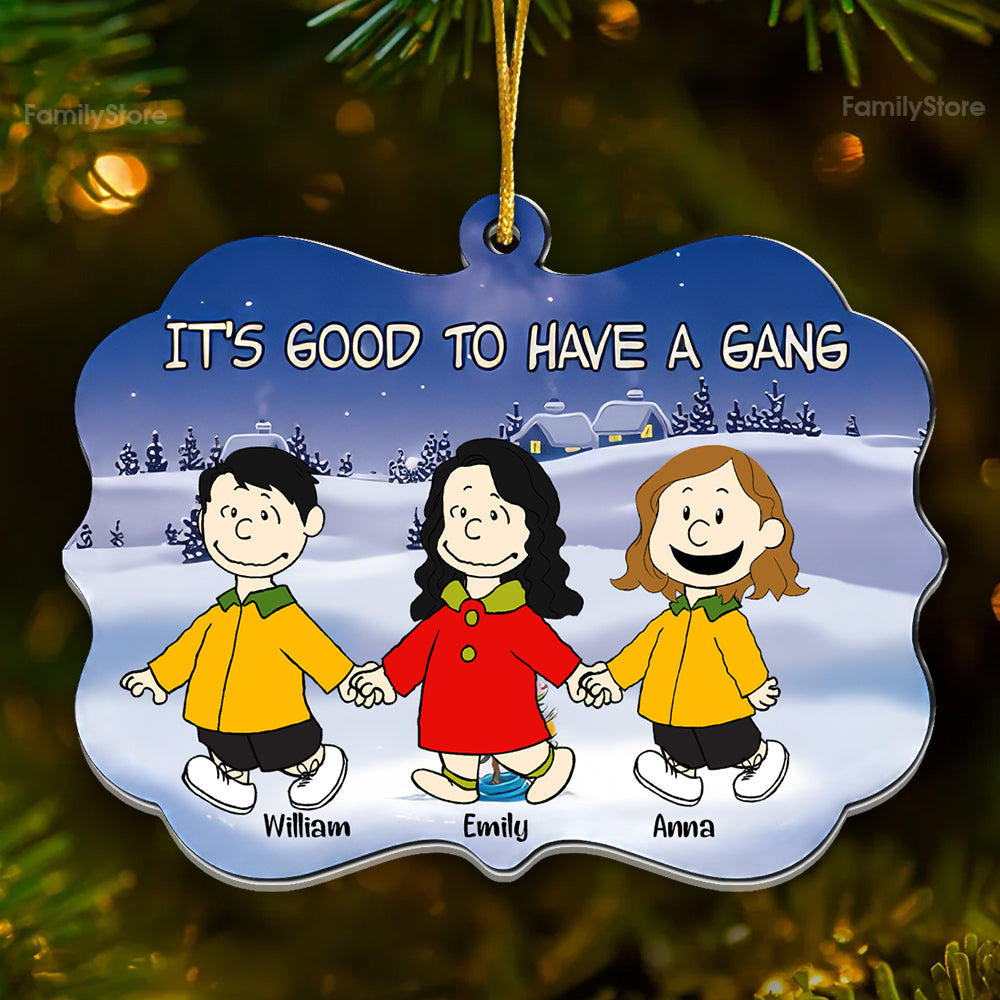 Personalized Acrylic Ornament Peanuts Friendship Holiday Gift