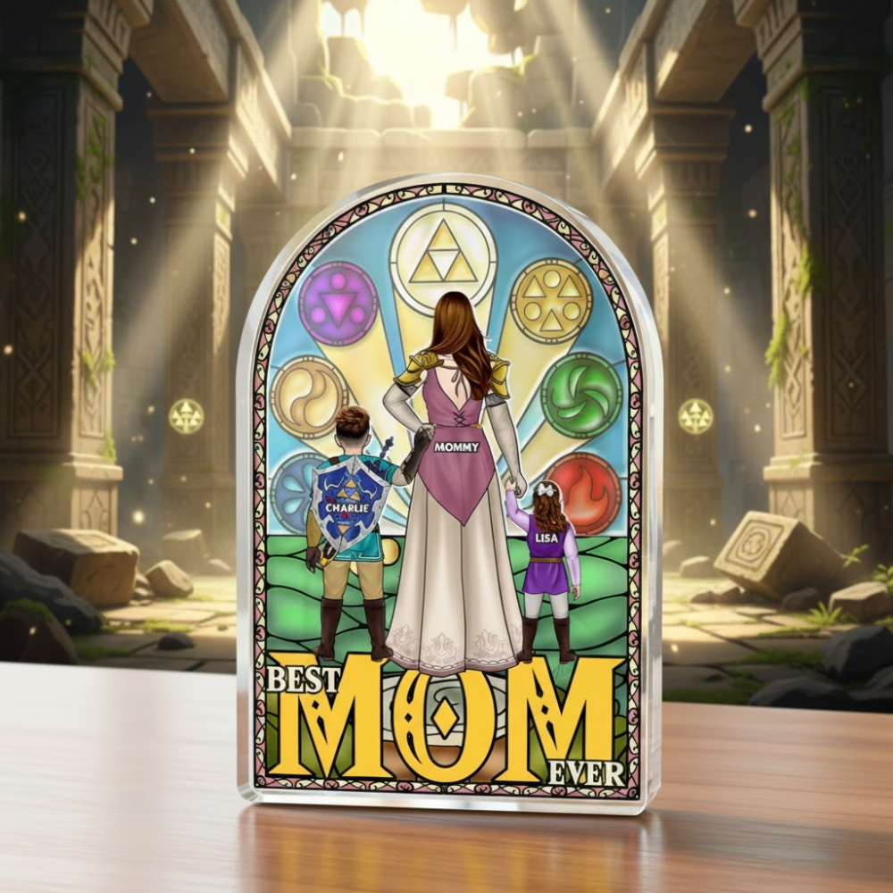 Personalized Best Mom Ever Acrylic Plaque Unique Gift for Mom Acrylic Plaque GradoCreations