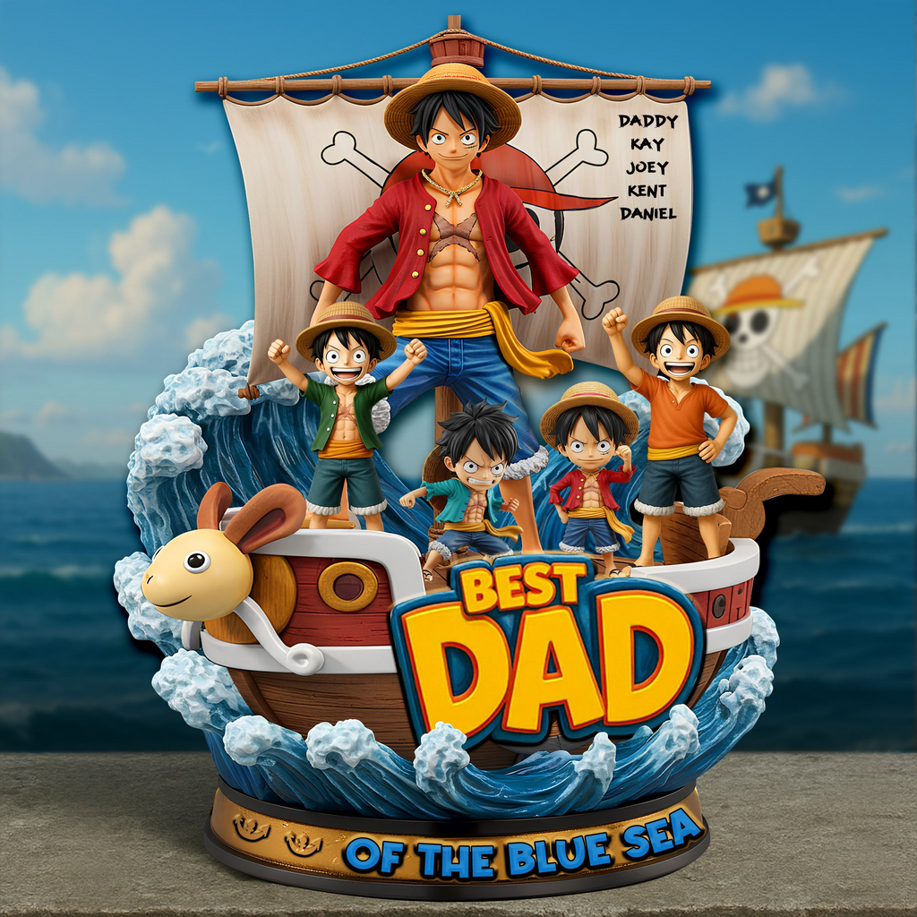 Personalized Acrylic Plaque Best Pirate Dad Gift for Father