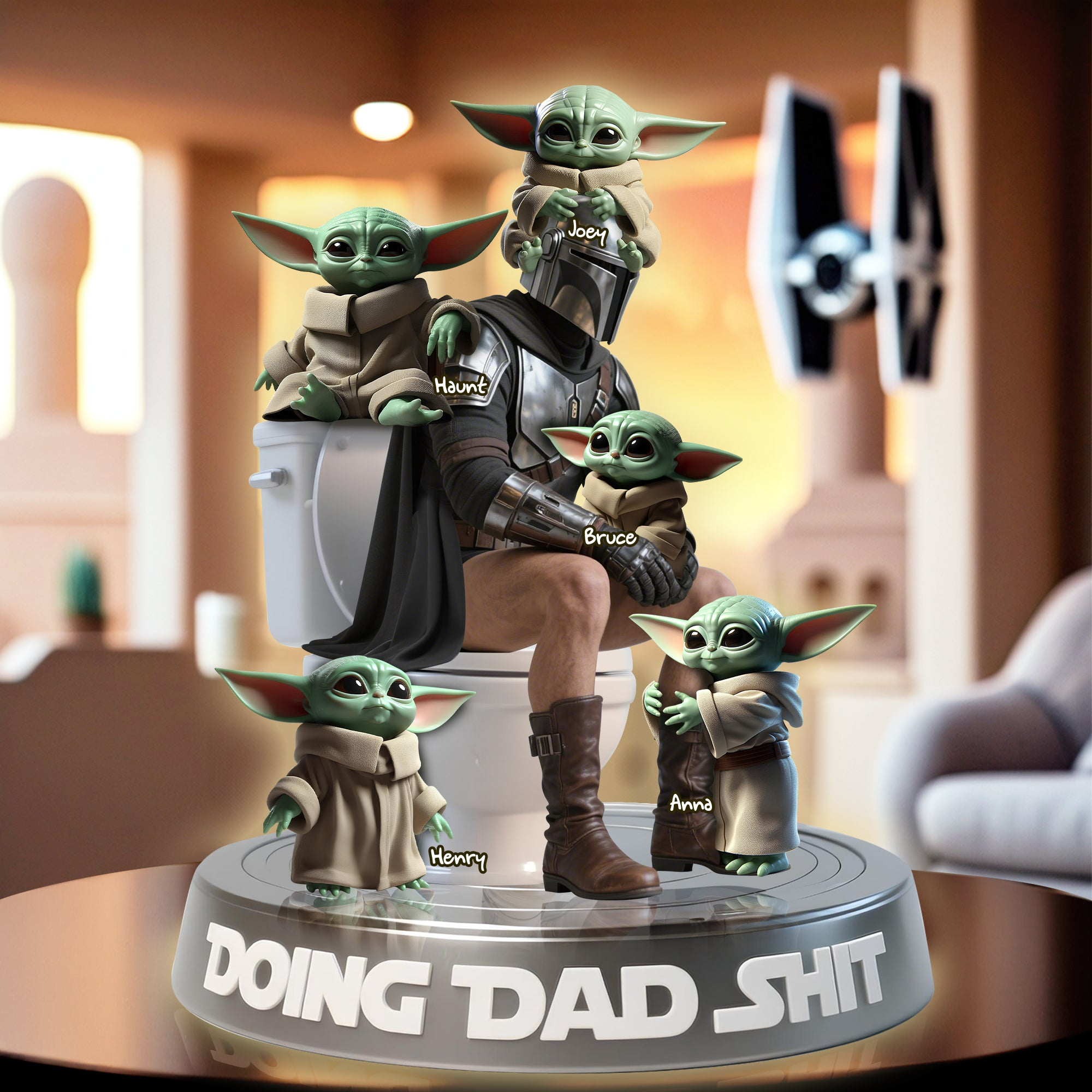 Personalized Funny Acrylic Plaque Gift for Dad Home Decor