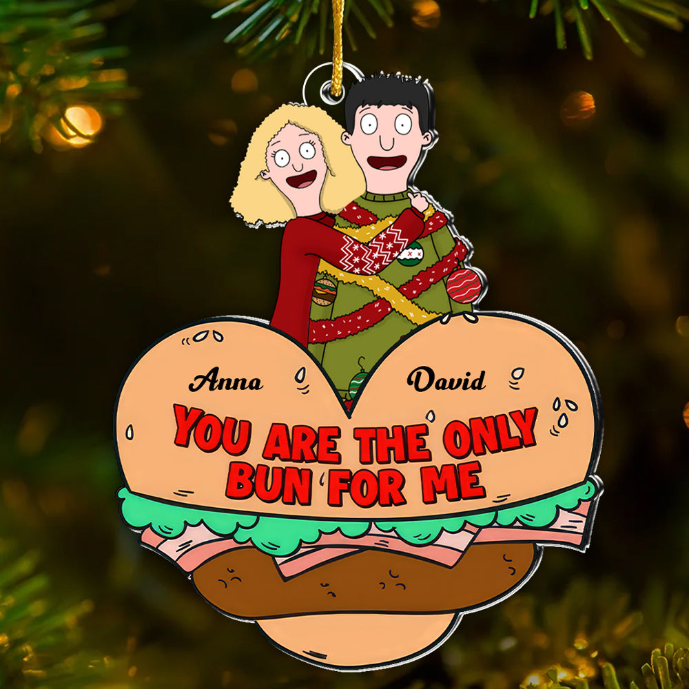 Personalized Acrylic Ornament You Are The Only Bun For Me Gift for Couples