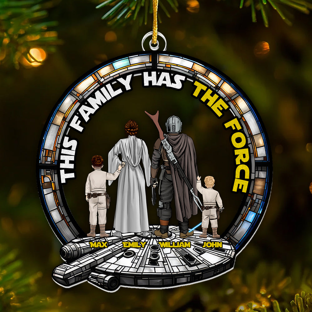 Personalized Star Wars Family Acrylic Ornament Gift for Christmas