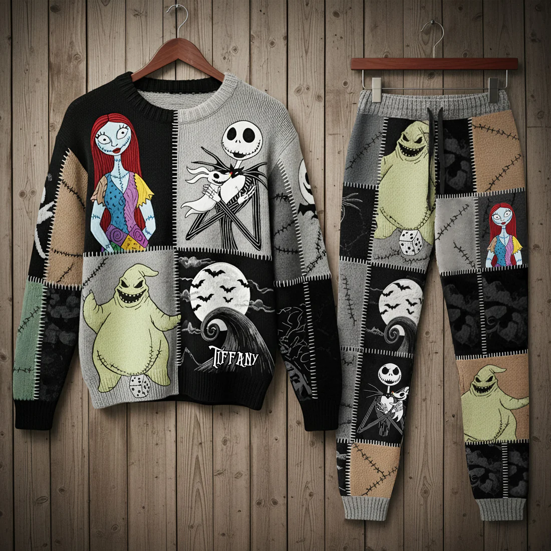 Personalized Kooky Town Pajama Set for Horror Lovers Gift