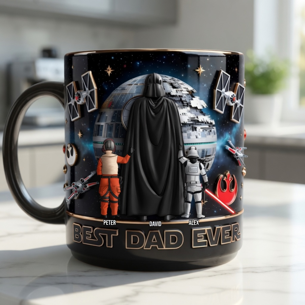 Personalized Best Dad Ever Mug Custom Name Gift for Dad