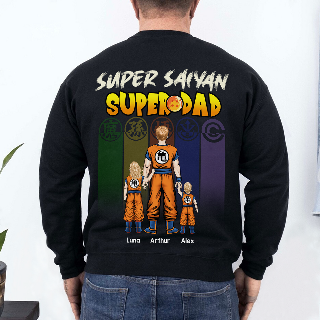 Personalized Superdad T-Shirt Gift for Father's Day - Cotton Apparel