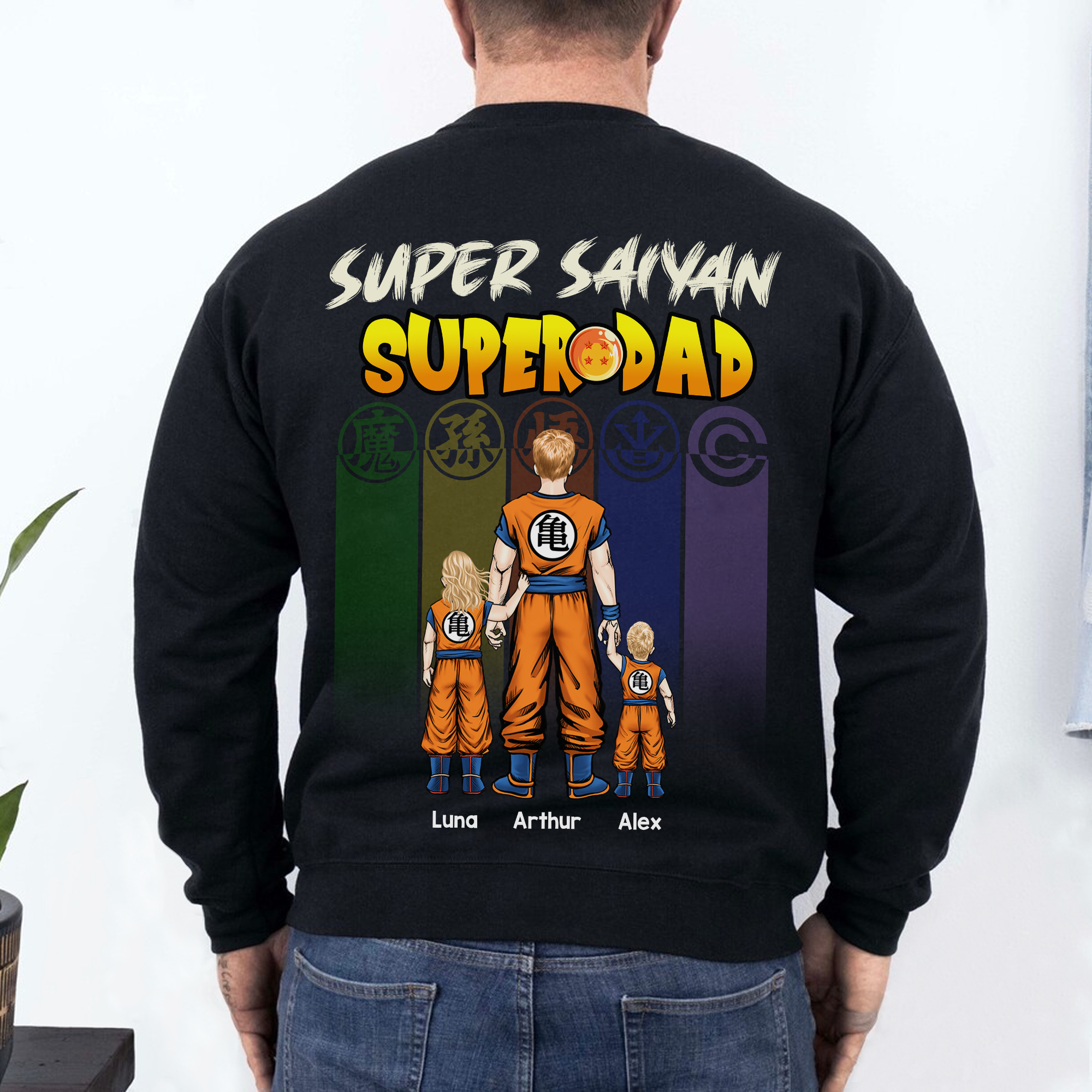 Personalized Superdad T-Shirt Gift for Father's Day - Cotton Apparel