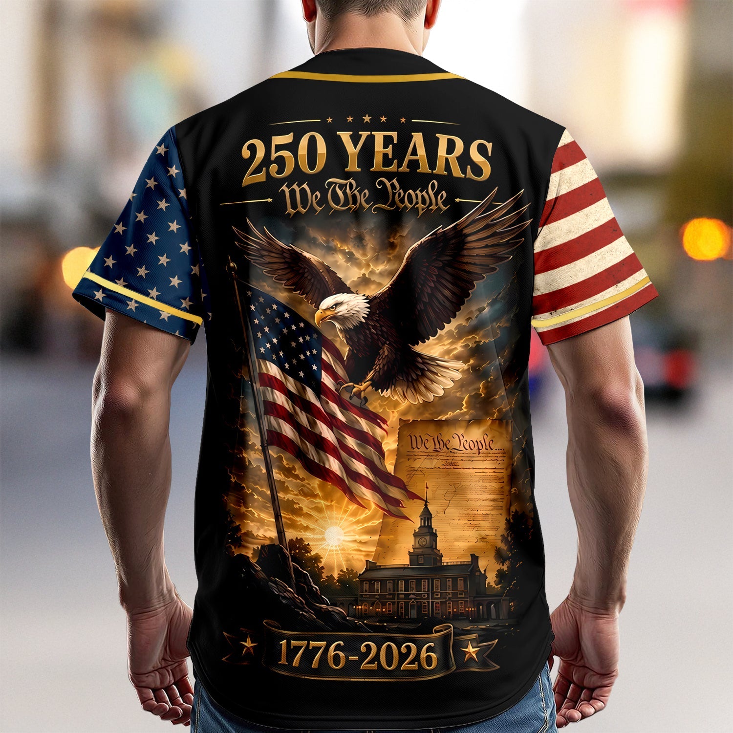 Personalized 250th Anniversary Baseball Jersey Shirt Gift Jersey Baseball Shirt GradoCreations