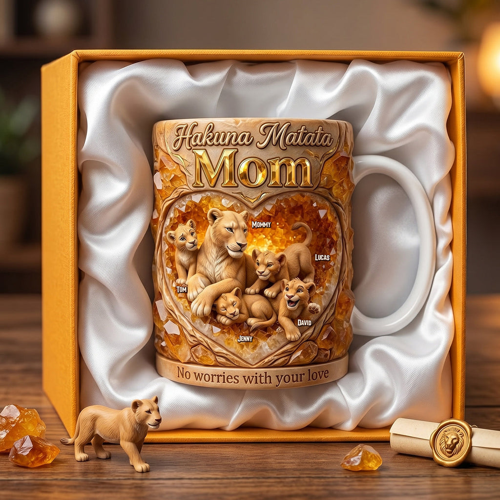 Personalized Hakuna Matata Mom Mug Custom Name Gift for Mom