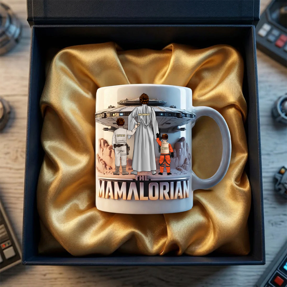 Personalized Mamalorian Mug Gift for Mom – Custom Hero Design Mug GradoCreations
