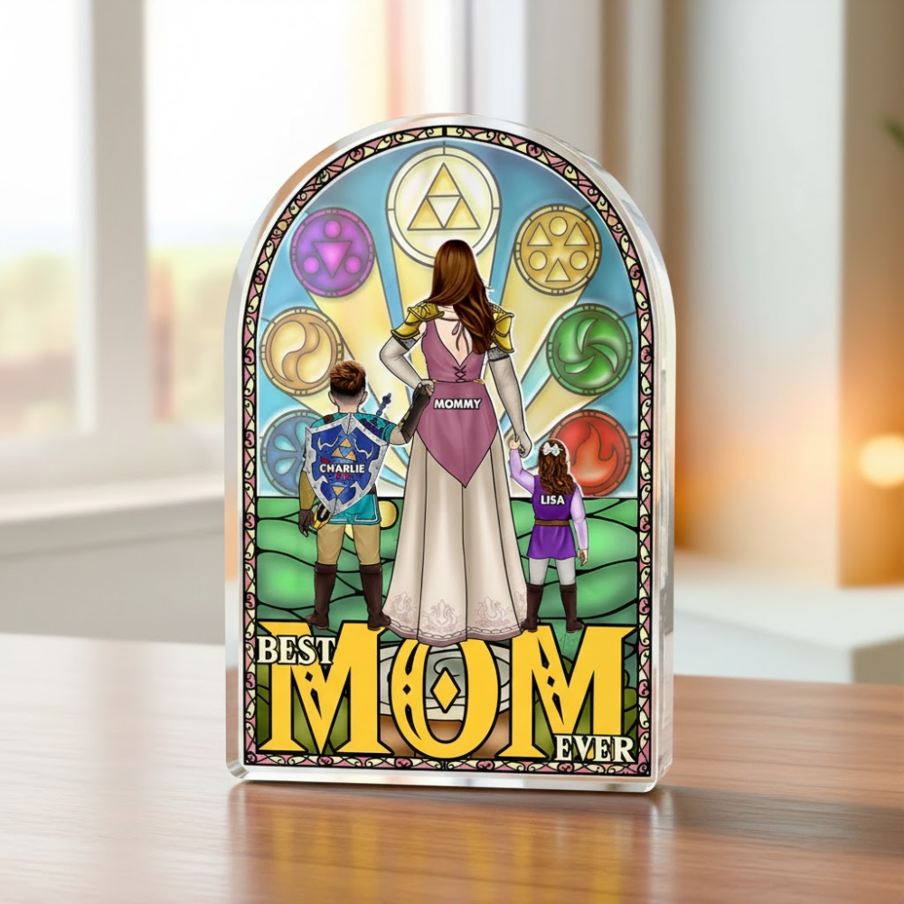 Personalized Best Mom Ever Acrylic Plaque Unique Gift for Mom Acrylic Plaque GradoCreations