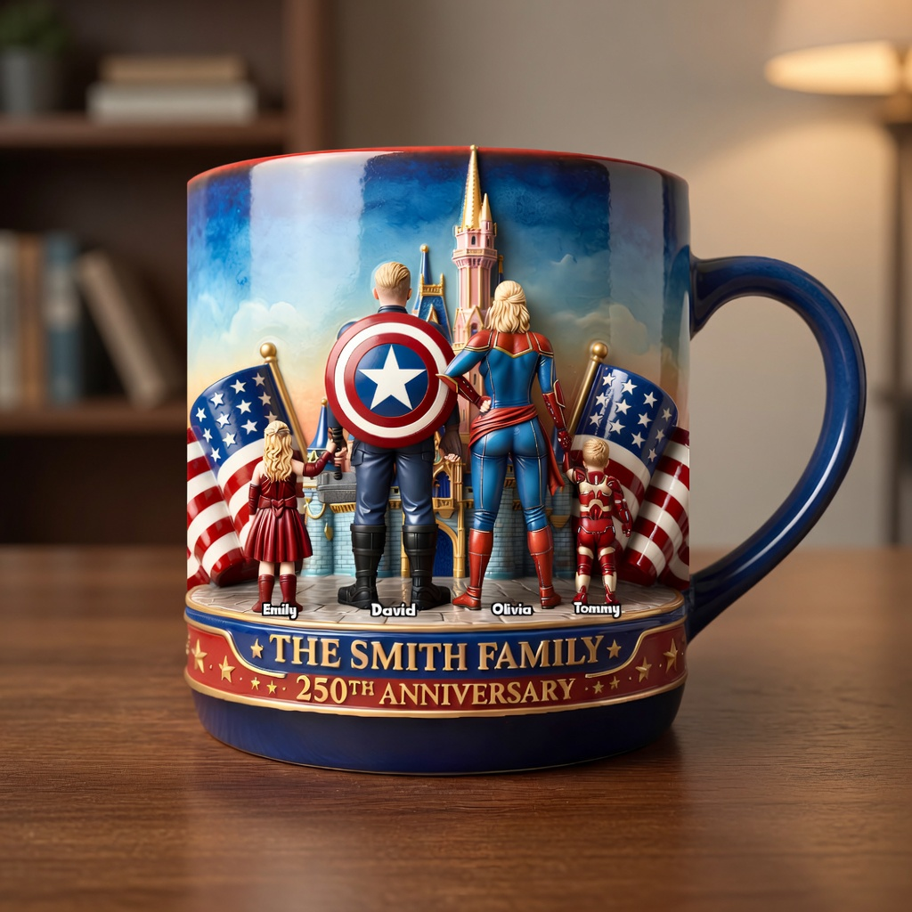 Personalized 250th Anniversary Accent Mug Gift for Family