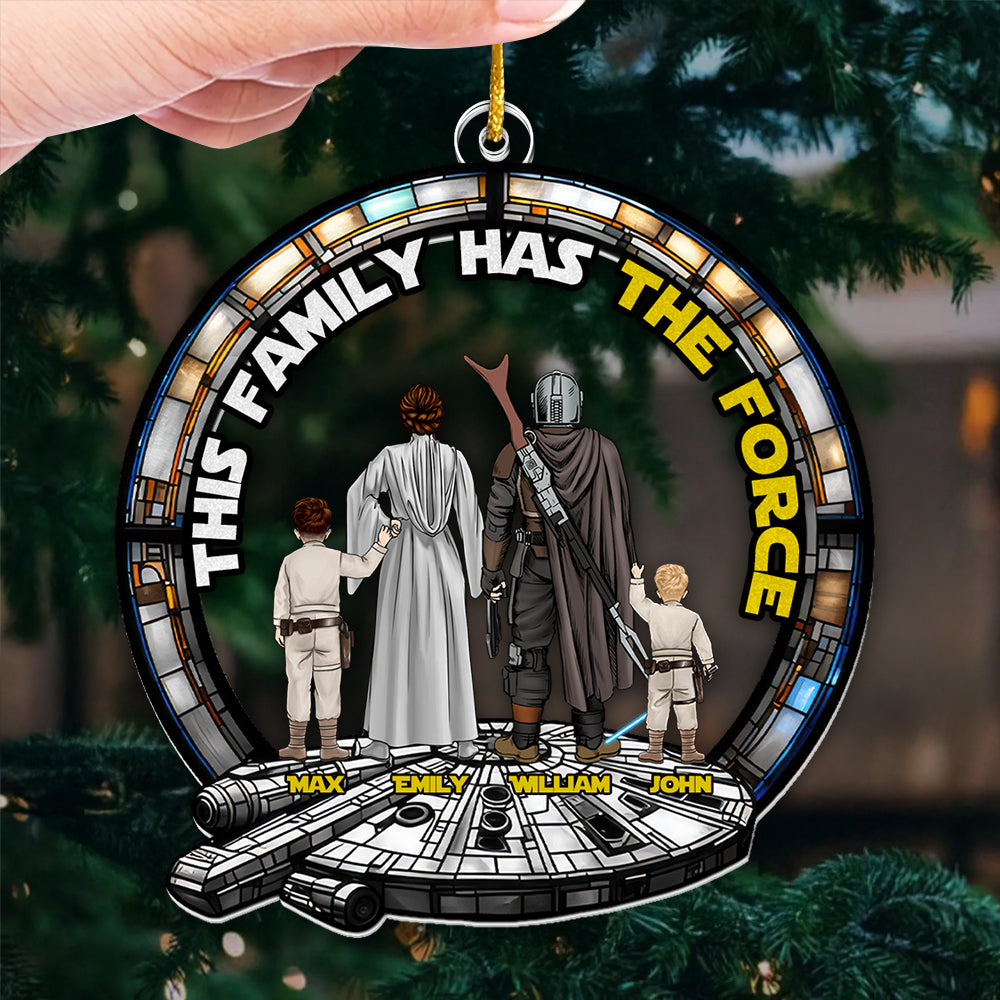 Personalized Star Wars Family Acrylic Ornament Gift for Christmas