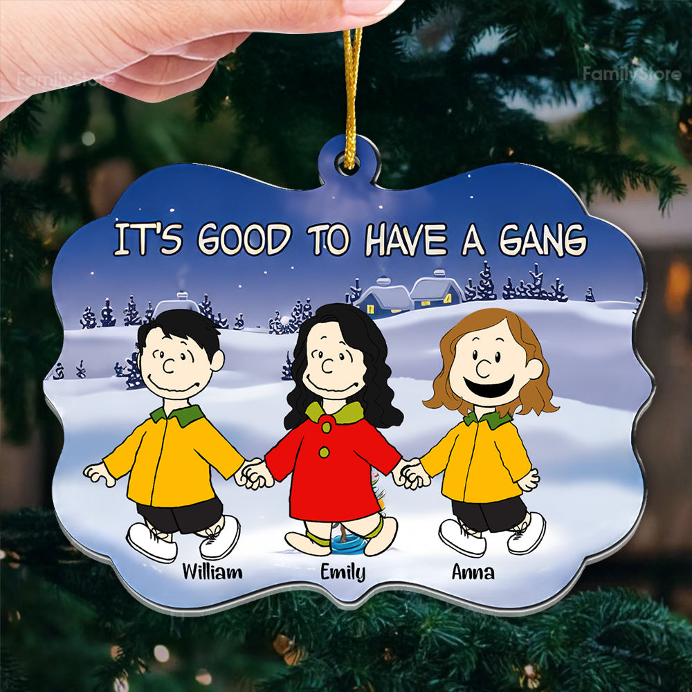 Personalized Acrylic Ornament Peanuts Friendship Holiday Gift