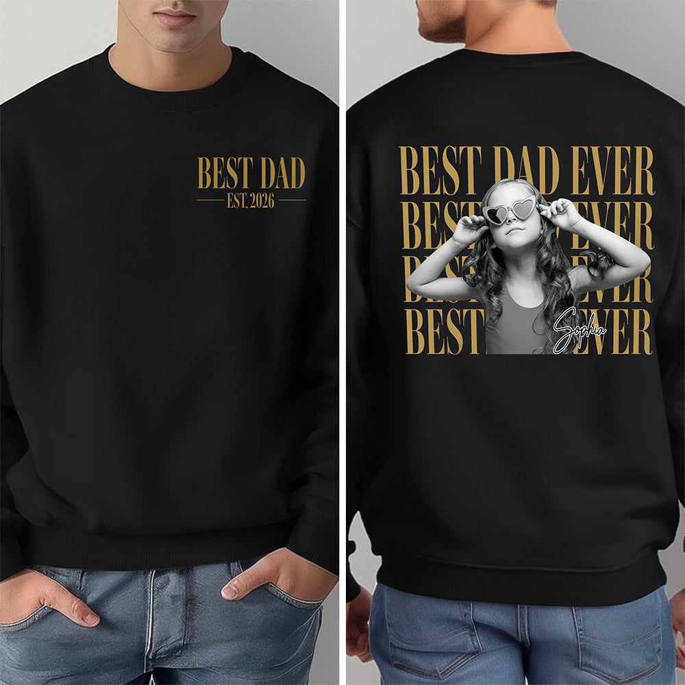 Personalized Vintage Photo Shirt Gift for Mom Dad Grandpa HN590 - Back&Front Shirt GradoCreations
