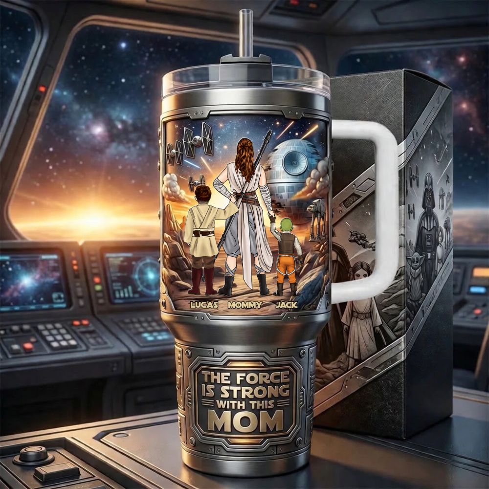 Personalized Star Wars Tumbler Gift for Mom - Custom Name Tumbler GradoCreations