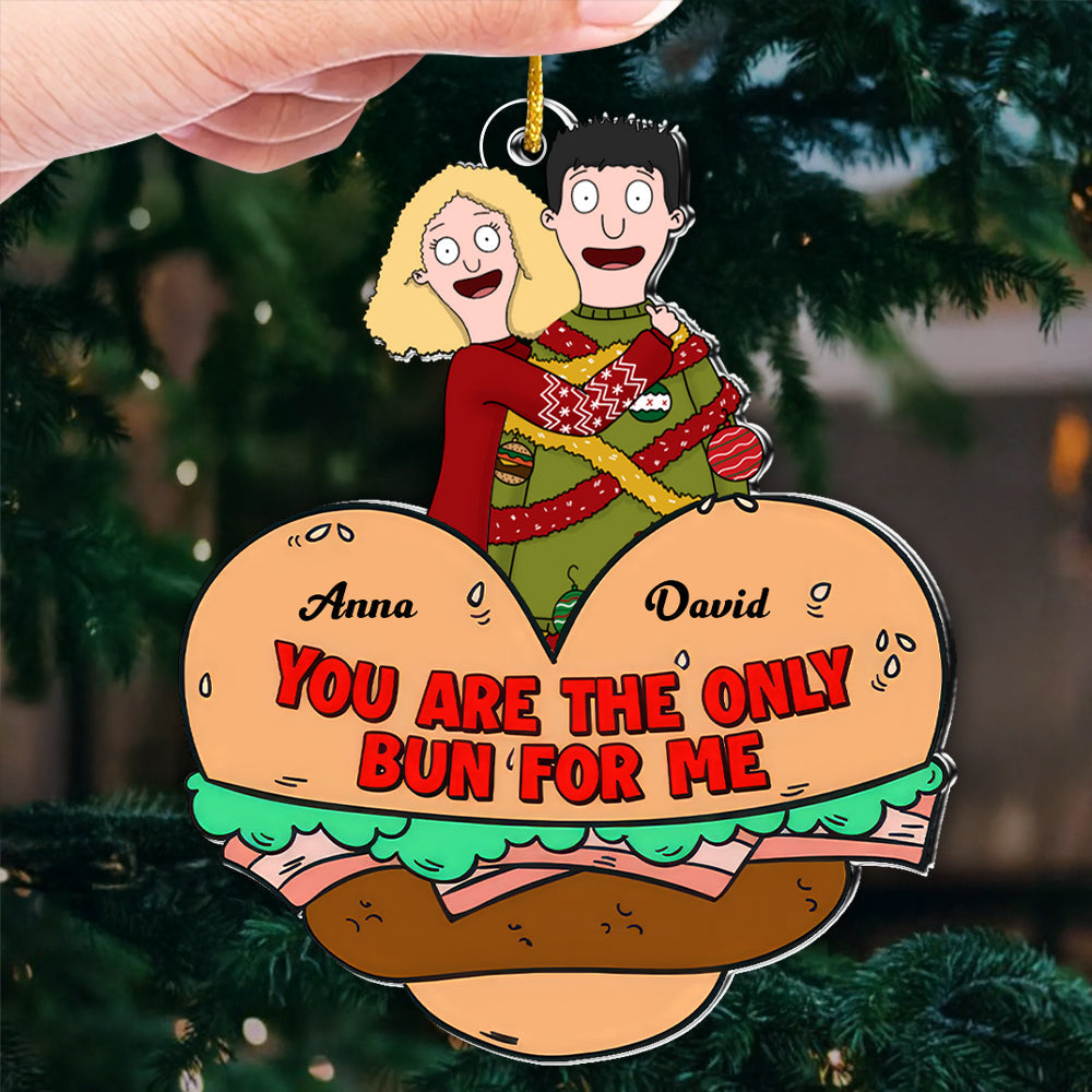 Personalized Acrylic Ornament You Are The Only Bun For Me Gift for Couples
