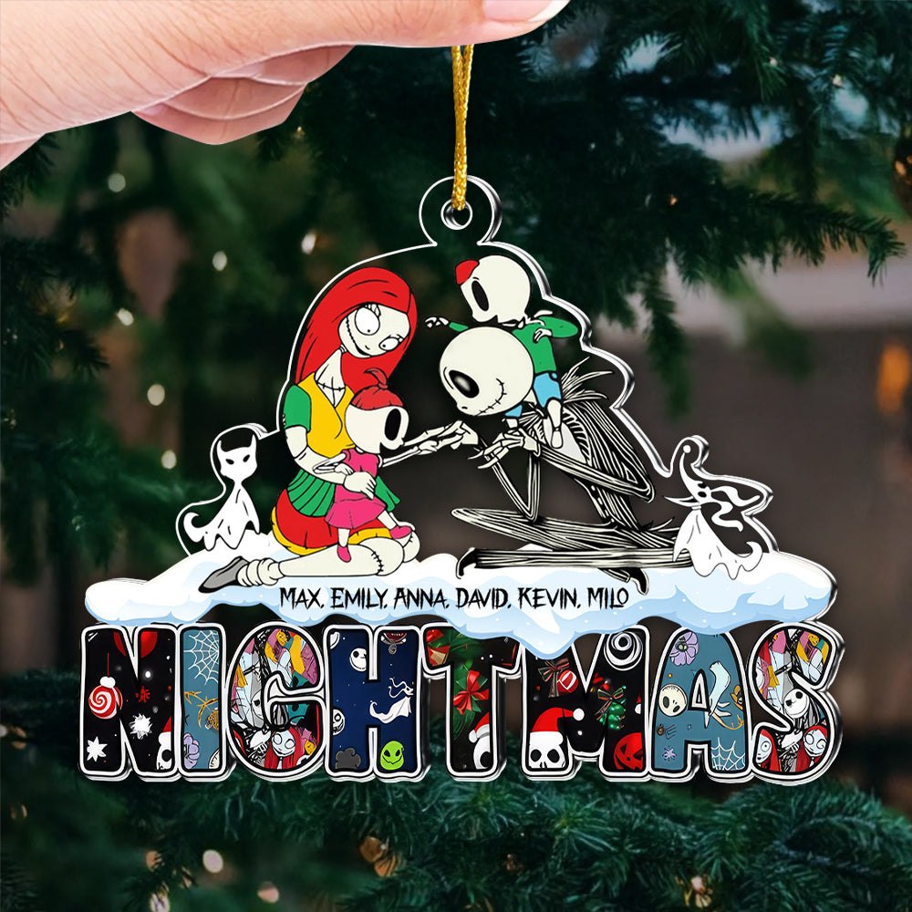 Personalized Nightmas Before Christmas Family Ornament Gift for Family